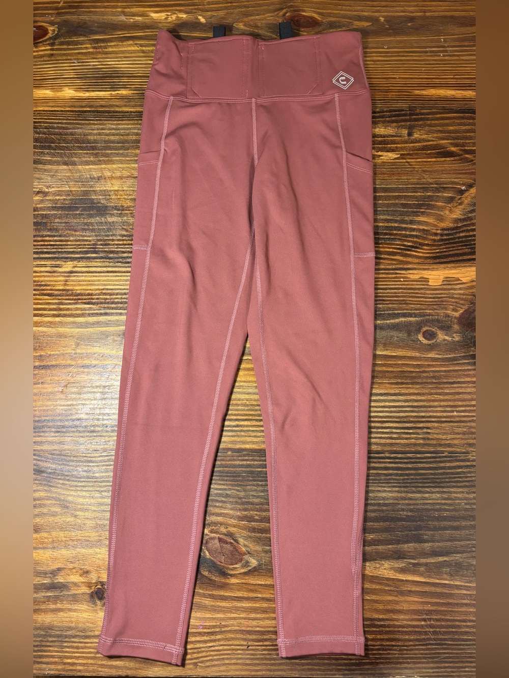 Concealed Carry Leggings by Concealed Casual Women’s Medium Mauve High Rise